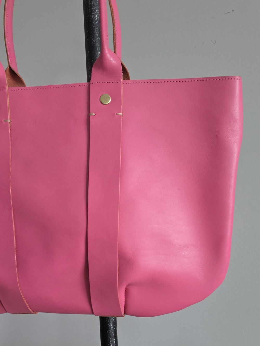 Rare Clare V. La Tropezienne Pink Leather Tote - Picture 8 of 16
